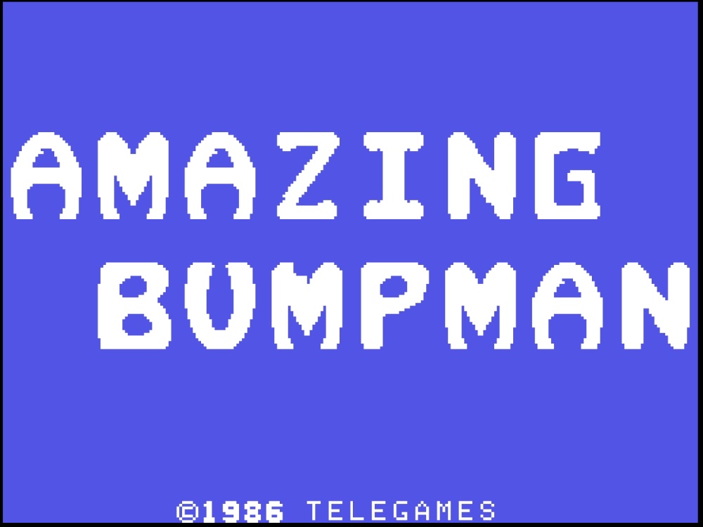 Title Screen of Amazing Bumpman for Colecovision